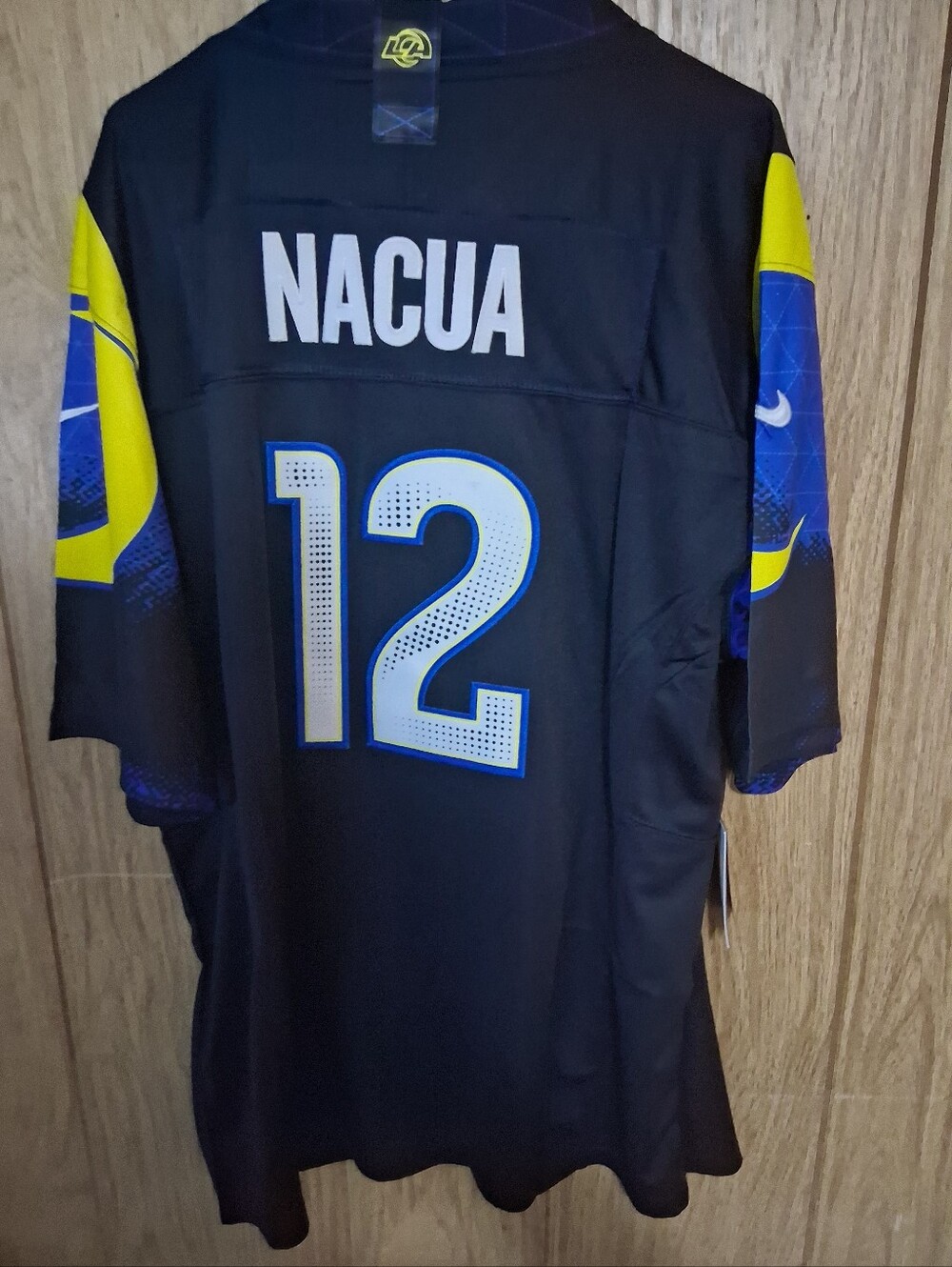 Mystery Sports Card With Puka Nacua Los Angeles Rams XL Fuse Rivalry Jersey